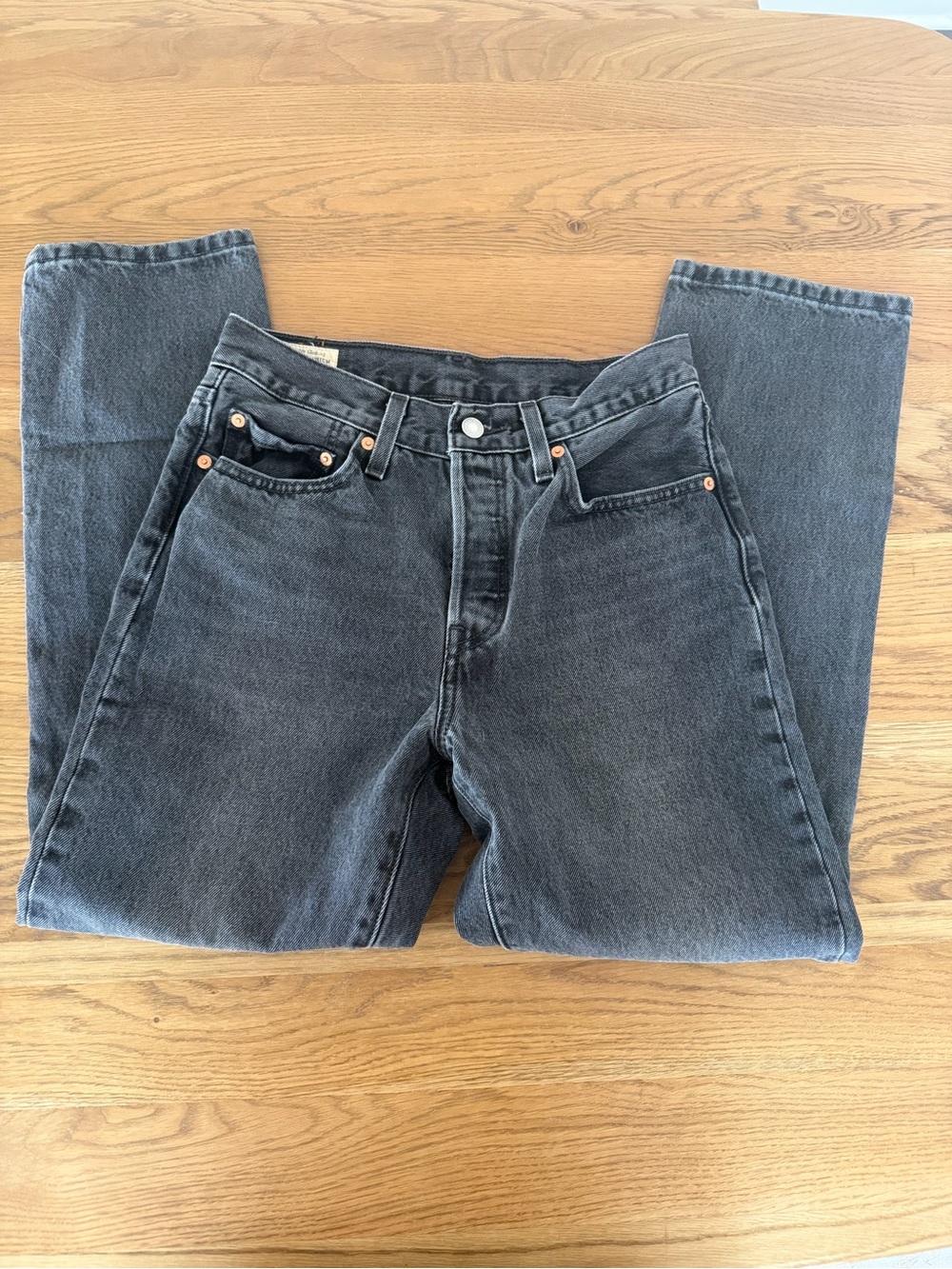 Classic Levi 501 Black Denim Jeans